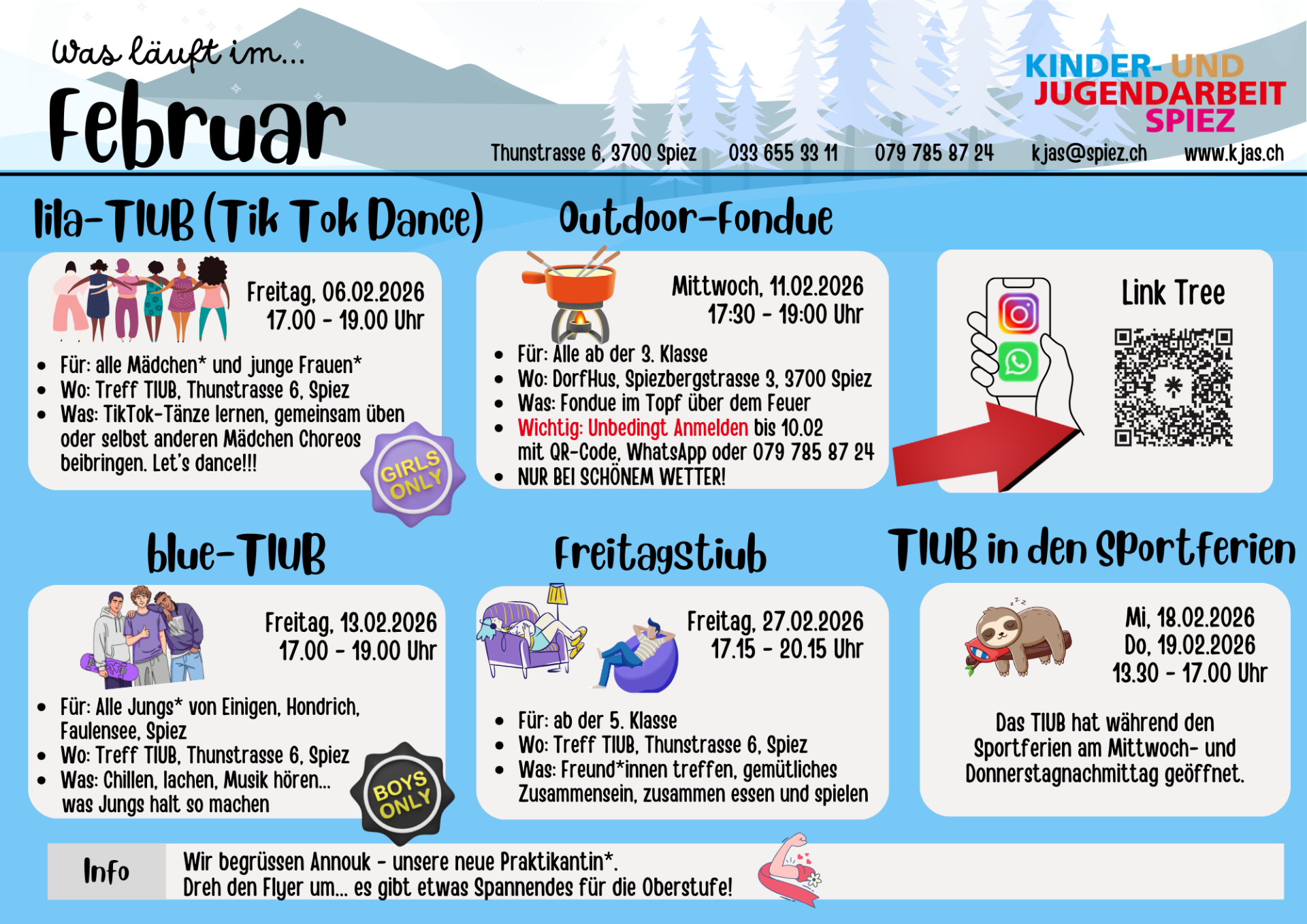Monatsprogramm Februar