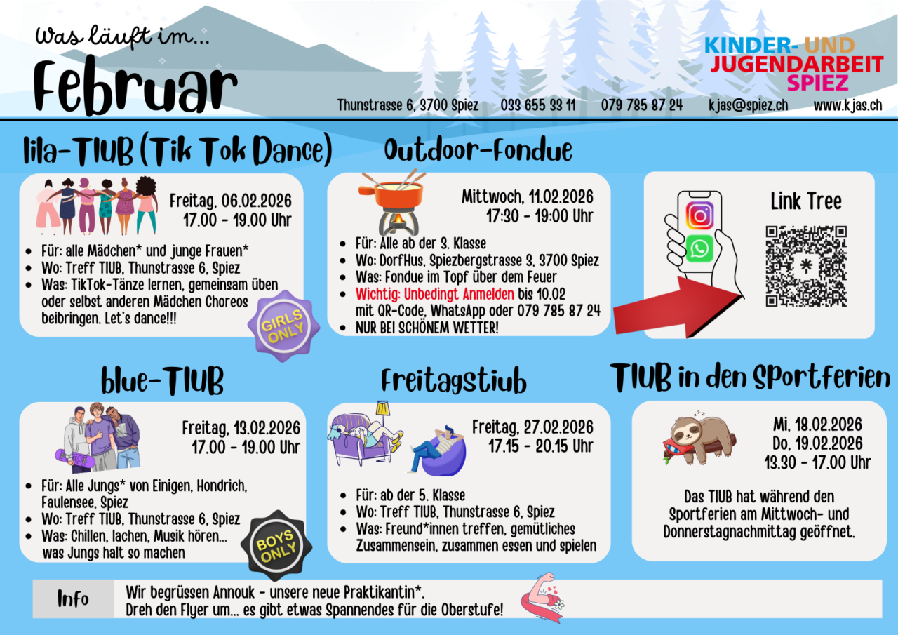 Monatsprogramm Februar