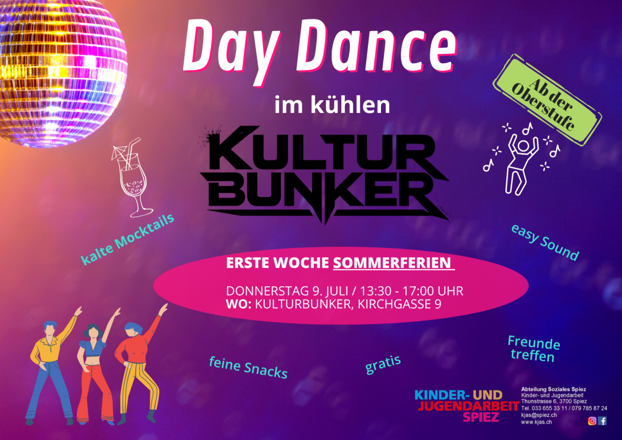 Day Dance im Bunker in der ersten Ferienwoche