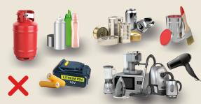 Nicht zulässiges Altmetall